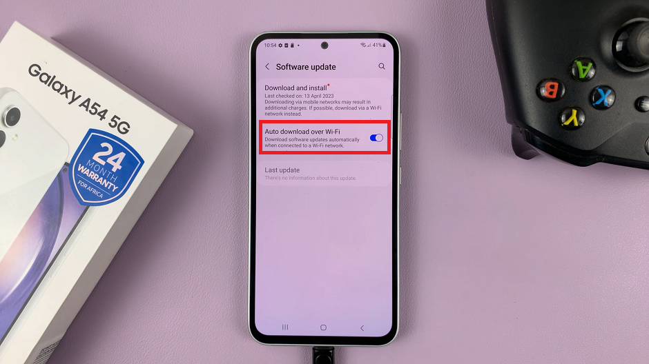 Set Automatic Updates On your Samsung Galaxy A54 5G