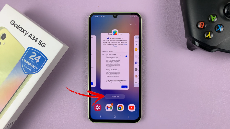 Close All Apps On Samsung Galaxy A34 5G