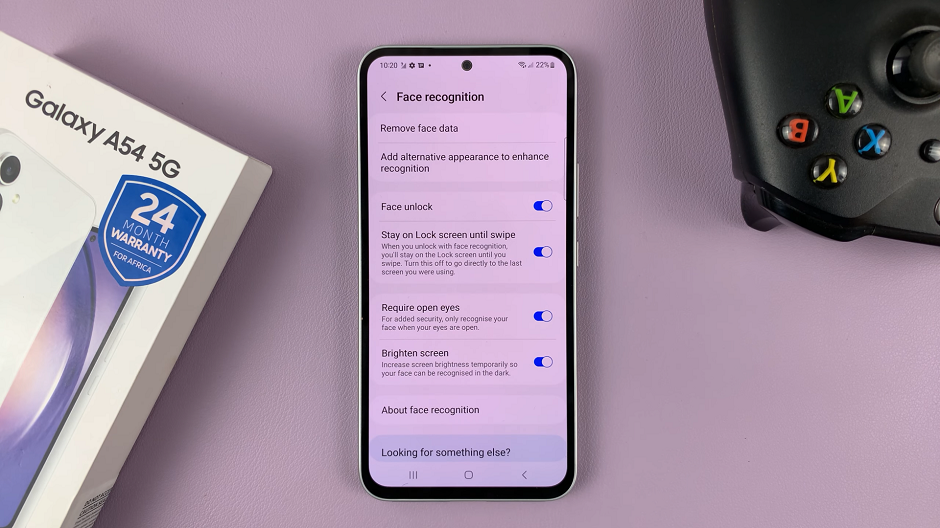 How To Set Up Face Unlock On Samsung Galaxy A54 5G