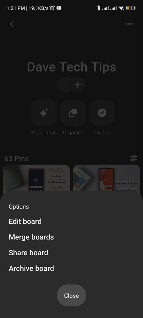 How To Archive Boards On Pinterest