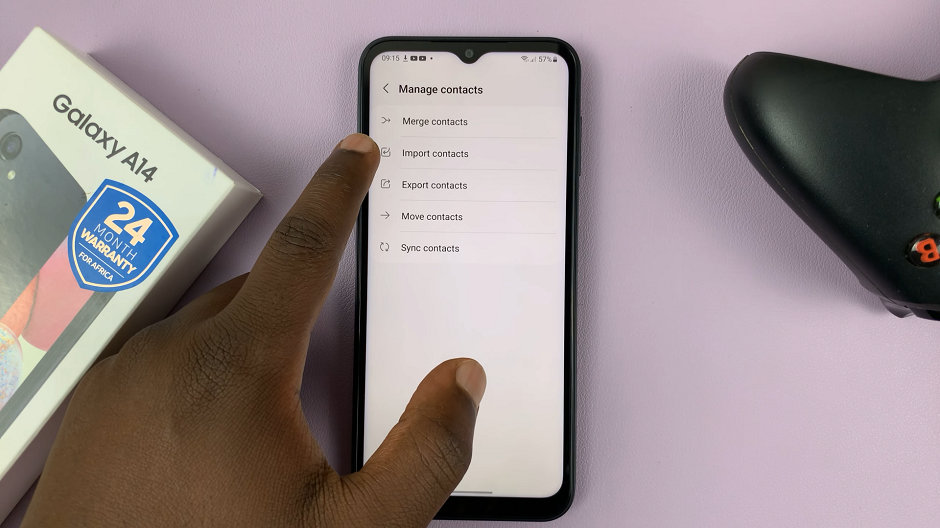 Import SIM Contacts On Samsung Galaxy A14
