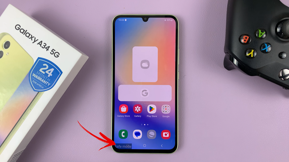 Enter Safe Mode On Galaxy A34 5G