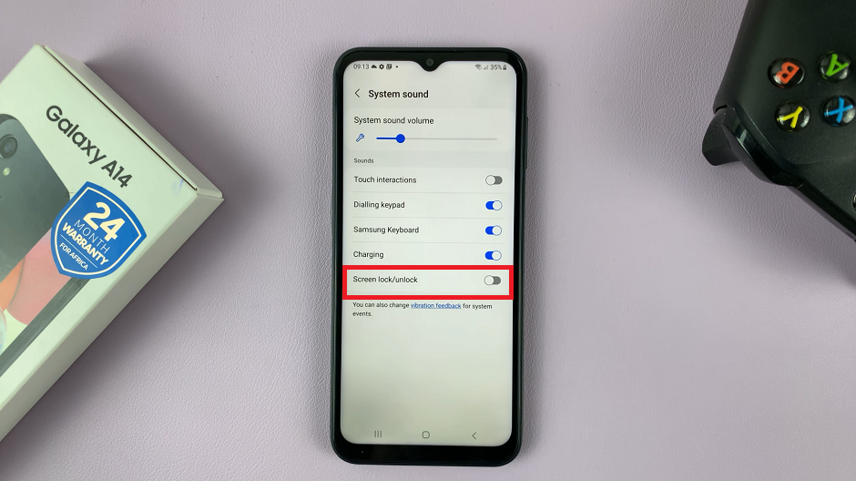 Turn On Screen Lock & Unlock Sounds On Galaxy A14