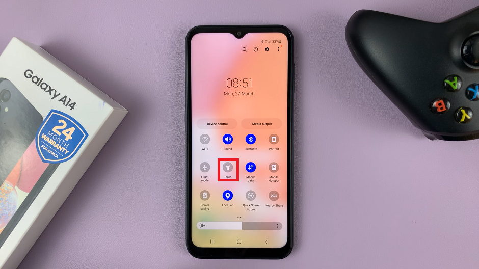 How To Change Flashlight Brightness On Samsung Galaxy A14