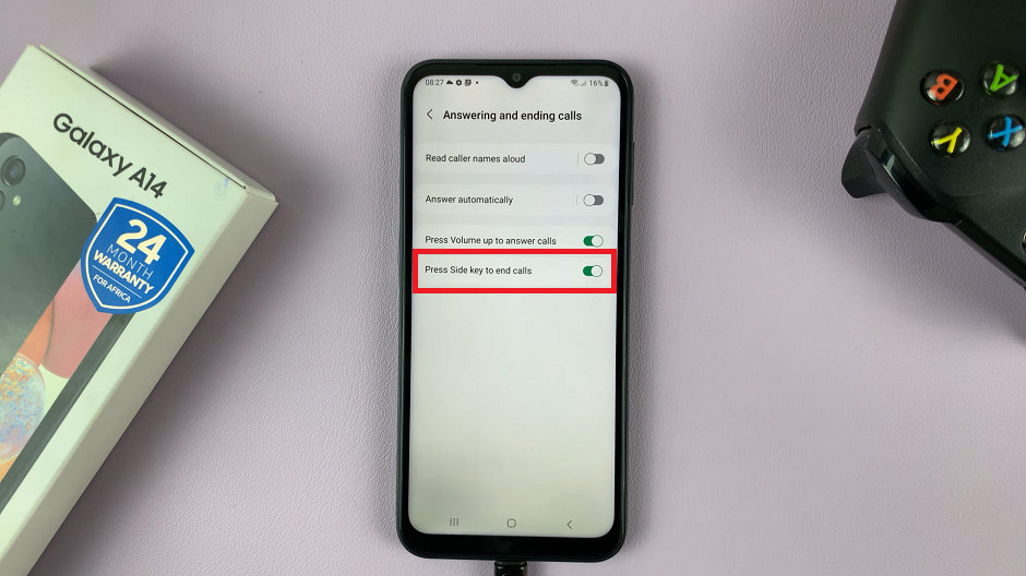 Use Physical Button To End Calls