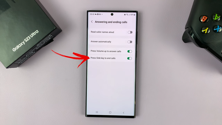 Use Physical Button To End Calls