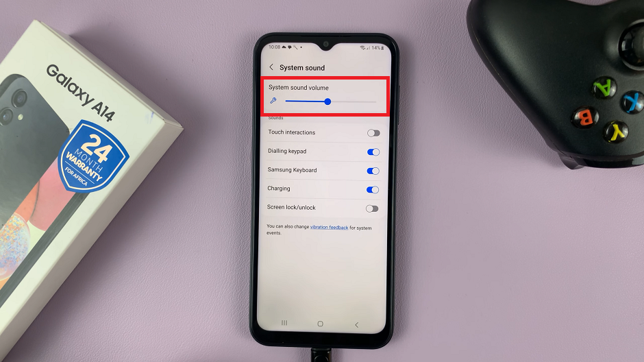 How To Enable or Disable Samsung Galaxy A14 Charging Sound