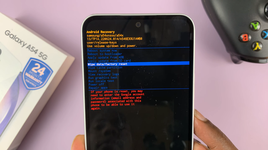 Perform a Hard Reset On Galaxy A54 5G