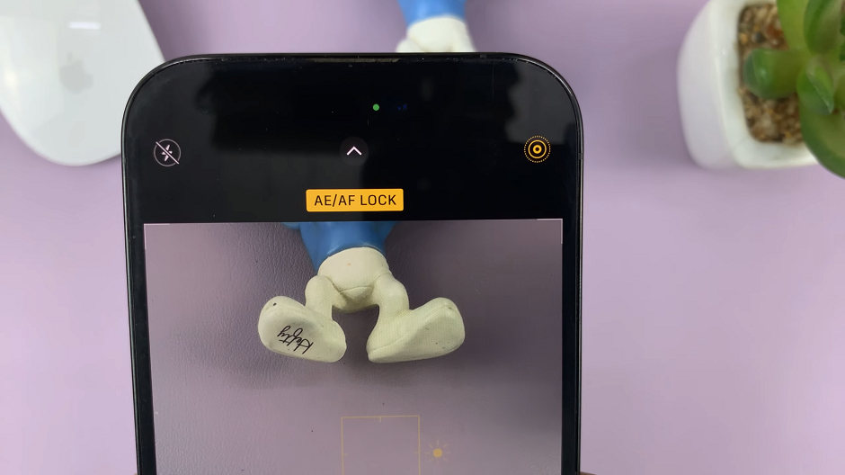 Enable AE/AF Lock On iPhone