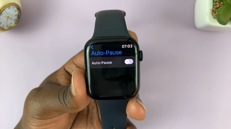 Enable Workout Auto-Pause On Apple Watch