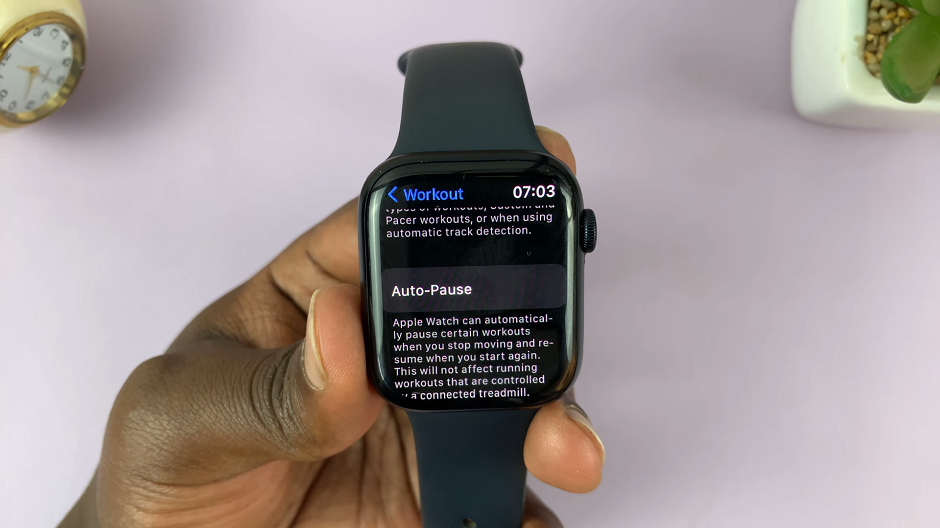 Auto-Pause On Apple Watch