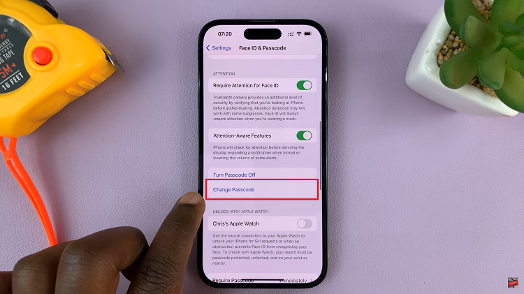 Change The Passcode On iPhone