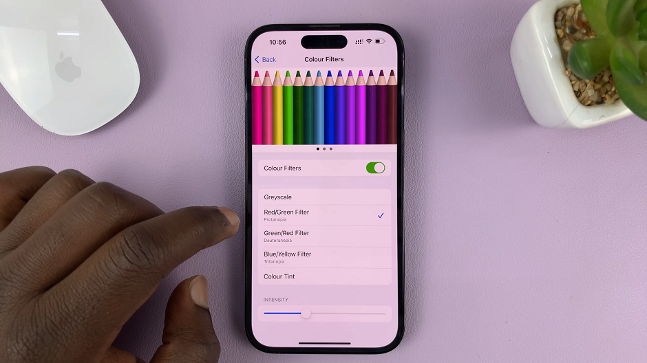 Apply Color Filters (Tint) On iPhone Screen