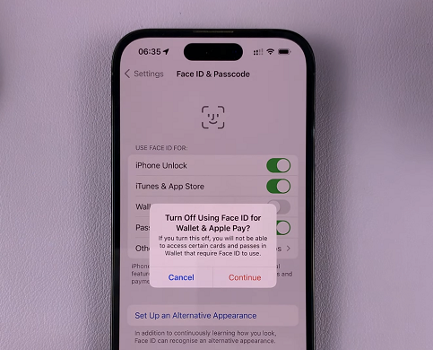 How To Turn Face ID For Wallet and Apple Pay OFF