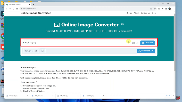  Convert WEBP TO PNG Using Online Image Converter