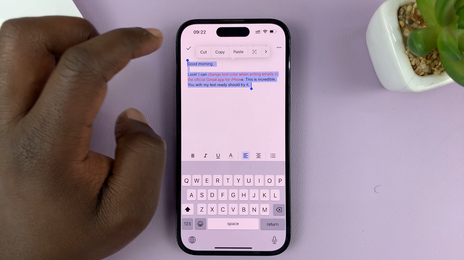Change Text Color In Gmail App On iPhone