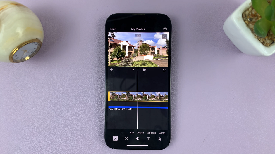 Detach Audio From Video In iMovie