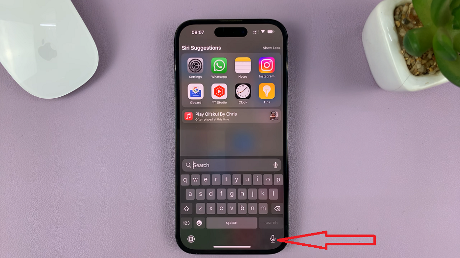 Voice Typing Microphone On iPhone