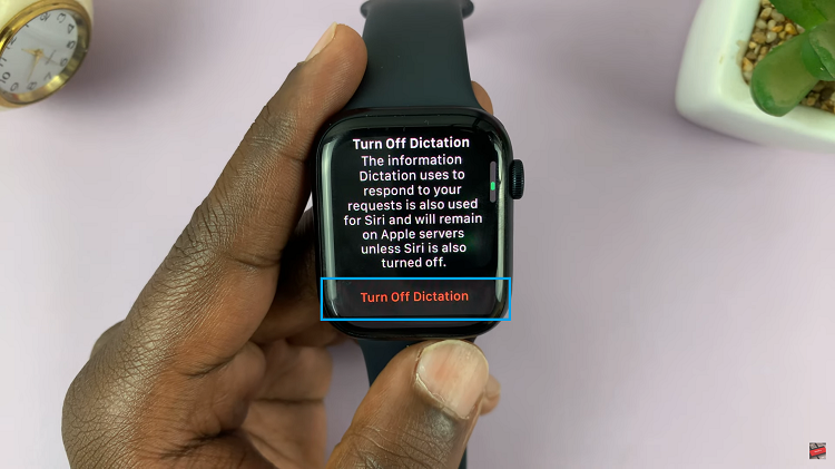 Disable Dictation On Apple Watch