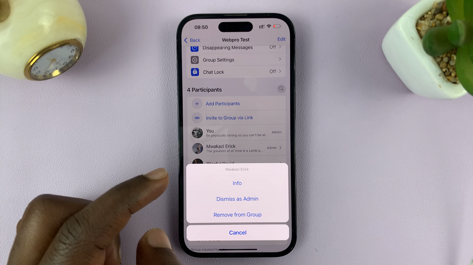 How To Dismiss Someone as Admin In WhatsApp Group