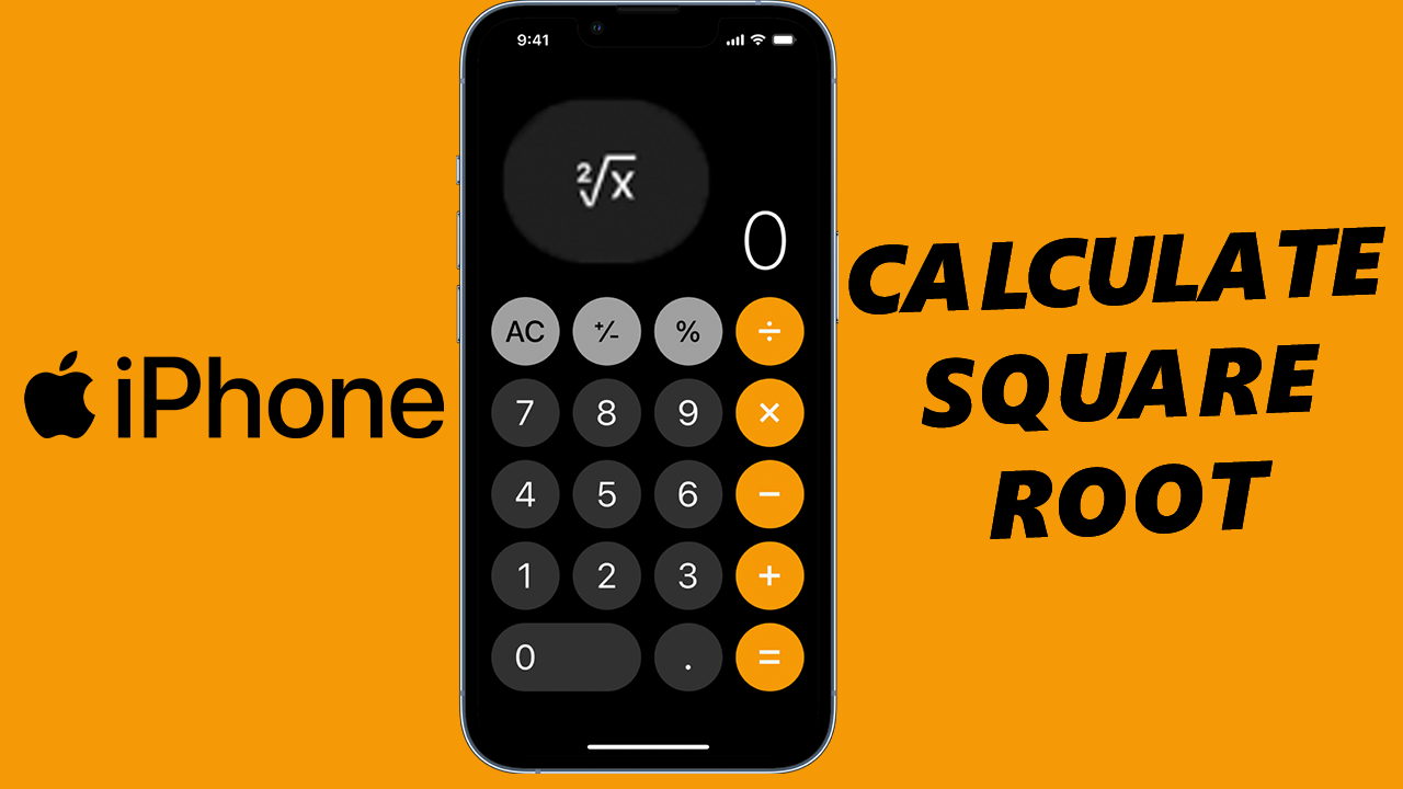 How To Calculate Square Root With iPhone Calculator