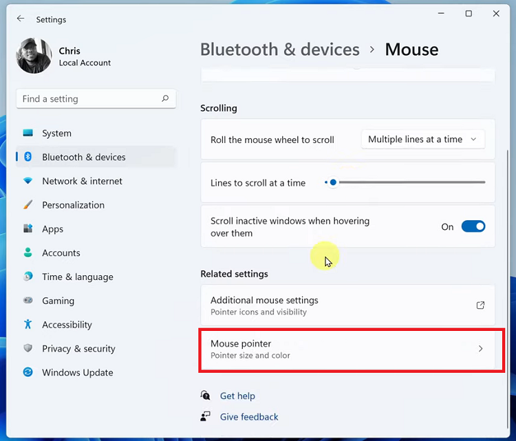 How To Change Mouse Pointer Size In Windows 11
