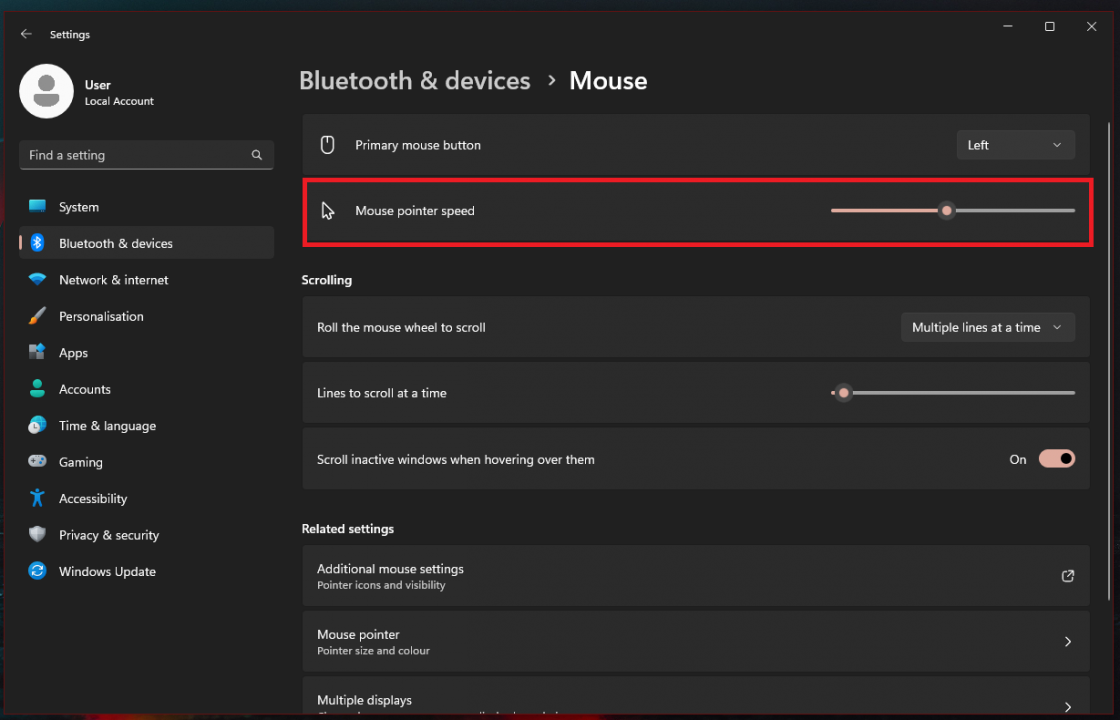 How To Change Mouse Pointer Speed In Windows 11