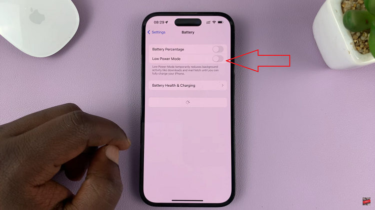 How To Enable Low Power Mode On iPhone