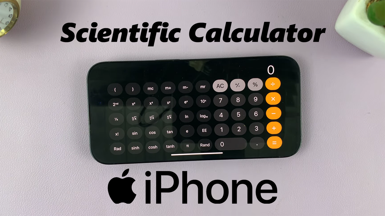 How To Open Scientific Calculator On iPhone