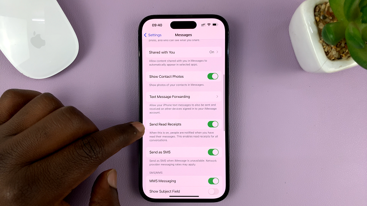 How To Turn ON Read Receipts On iPhone