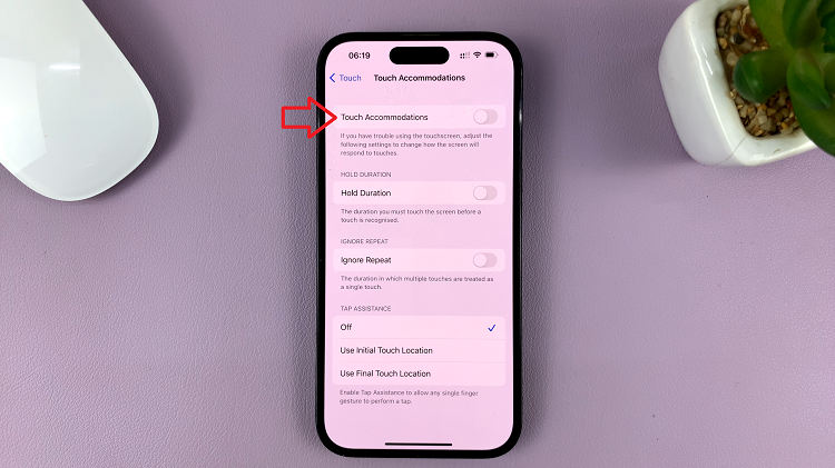 How To Turn Off Touch Accommodations On iPhone