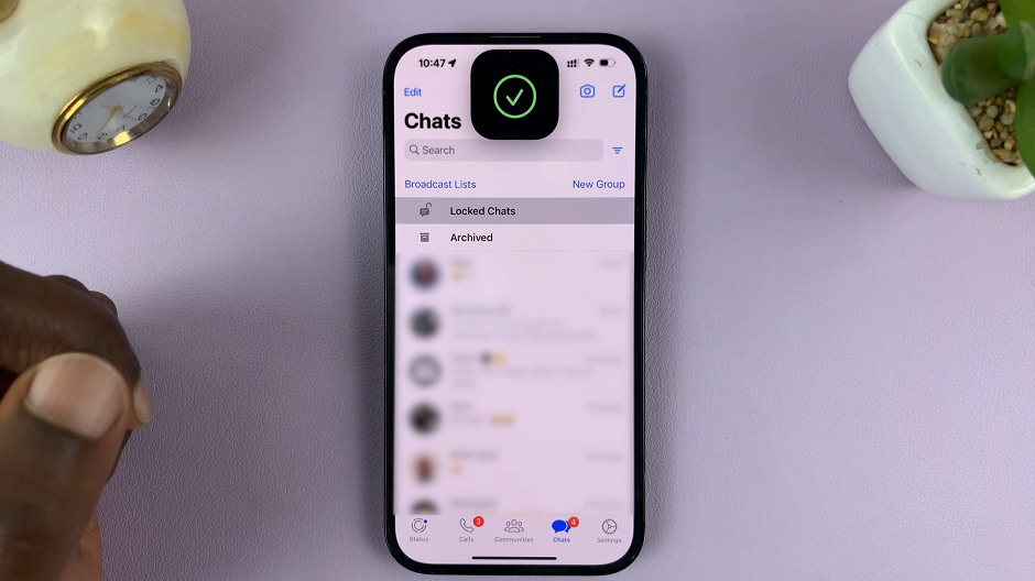 Access Locked Chats On WhatsApp