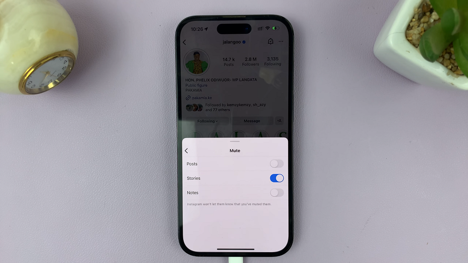 Mute Someone's Instagram Stories