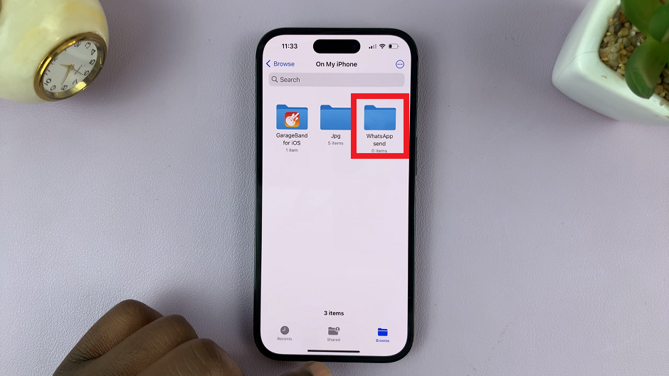 New Folder To Save Photos to Files App