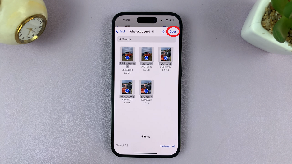 Send iPhone Photos as Documents On WhatsApp