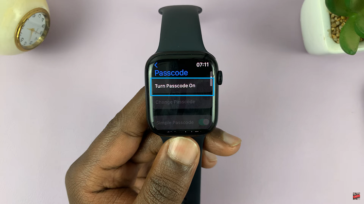 Set Up Apple Watch Passcode