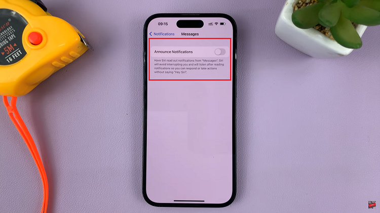 Stop Siri Announcing Message Notifications On iPhone