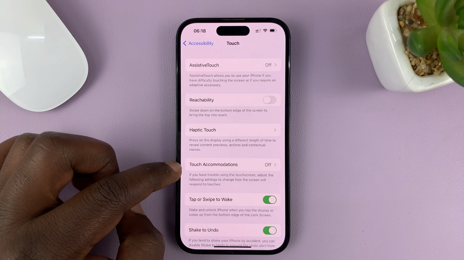 Enable Touch Accommodation On iPhone