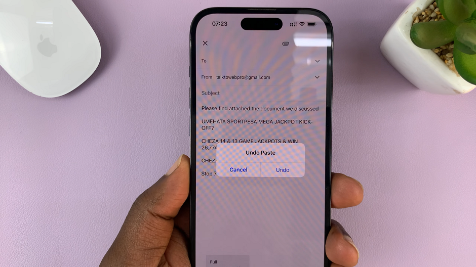 'Shake To Undo' Feature On iPhone