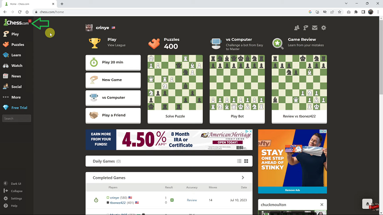 Accept Friend Requests on Chess.com