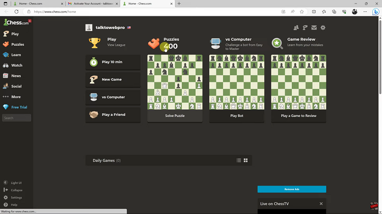 Activate Chess.com Account