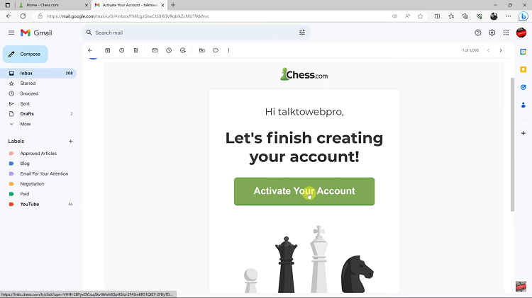 Activate Chess.com Account