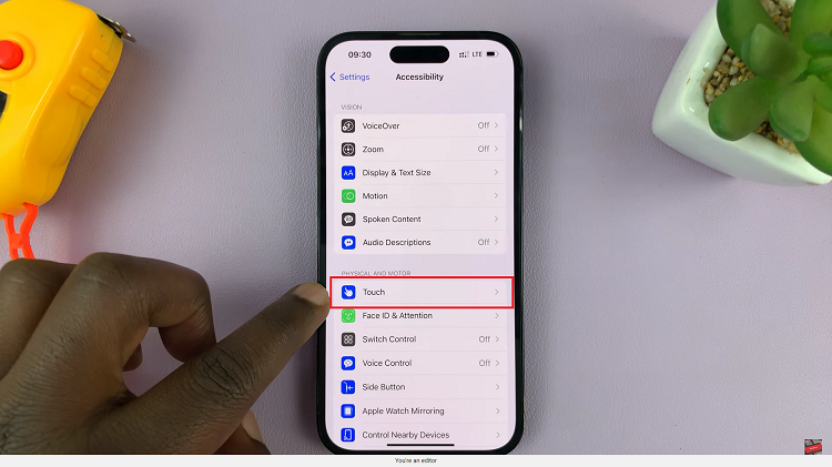 Enable Assistive Touch On iPhone