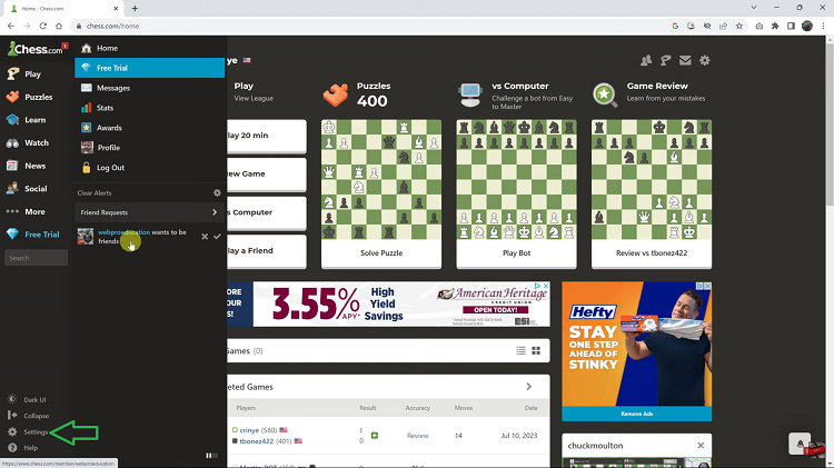 Change Profile Picture On Chess.com