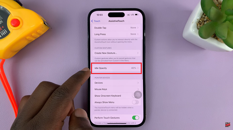Change Visibility Of Assistive Touch Button On iPhone