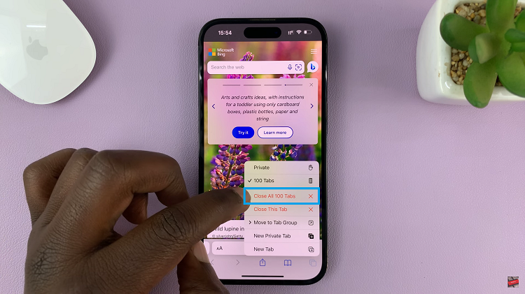 Close All Tabs at Once In Safari Browser For iPhone