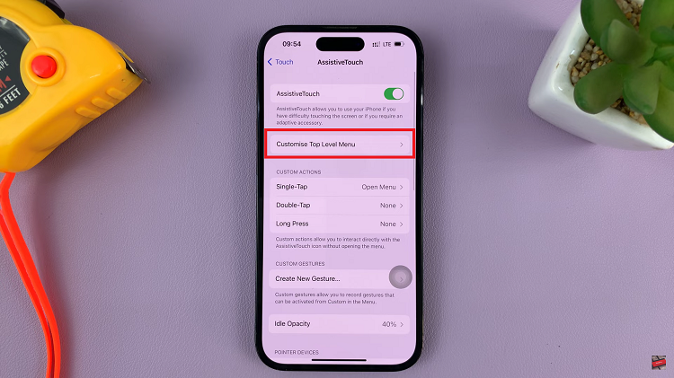 Customise The Assistive Touch Button Menu On iPhone