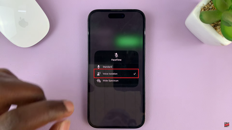 Reduce Background Noise In a FaceTime Call On iPhone