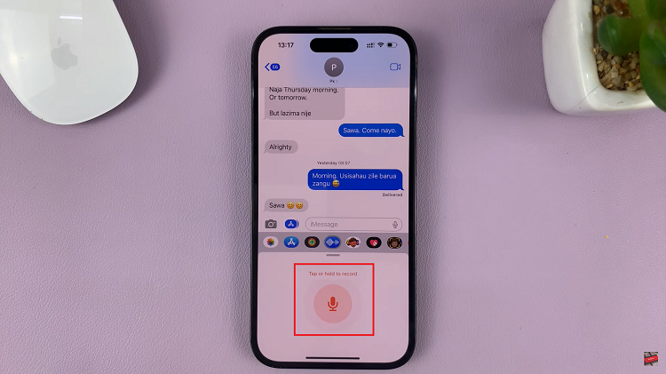 Send Audio Message On iPhone