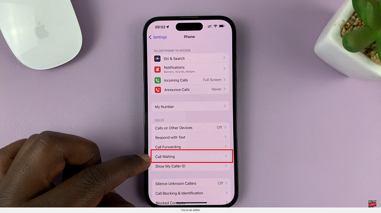 Disable Call Waiting On iPhone
